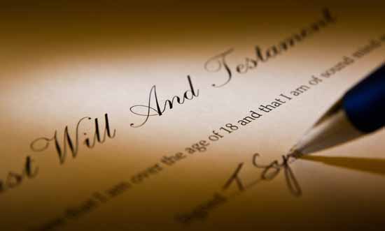 Last will and testament